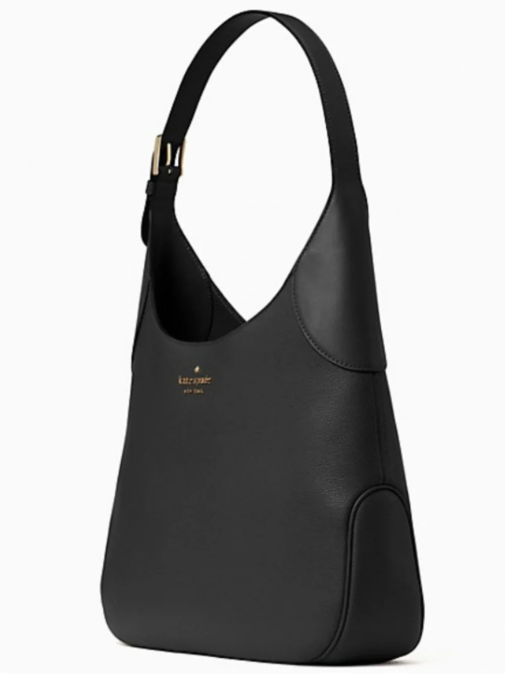 Kate Spade New York Black Pebble Leather Aster Shoulder Bag